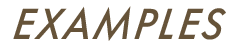 EXAMPLES
